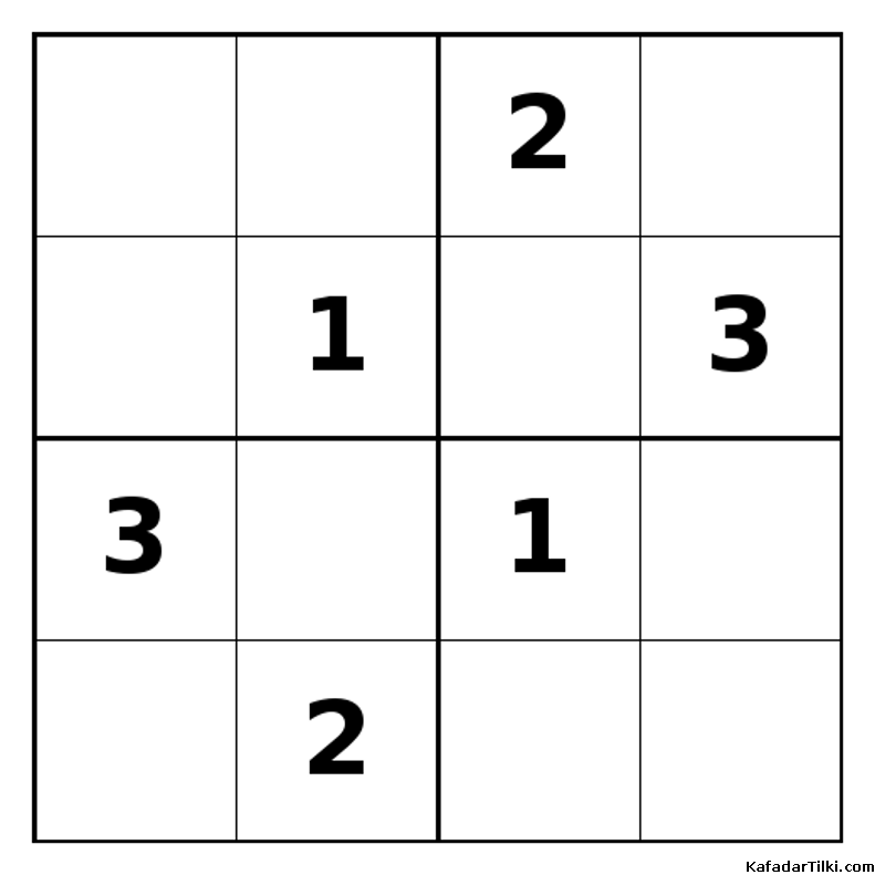 Zor Mini Sudoku (4x4), Kitap 43 - 3