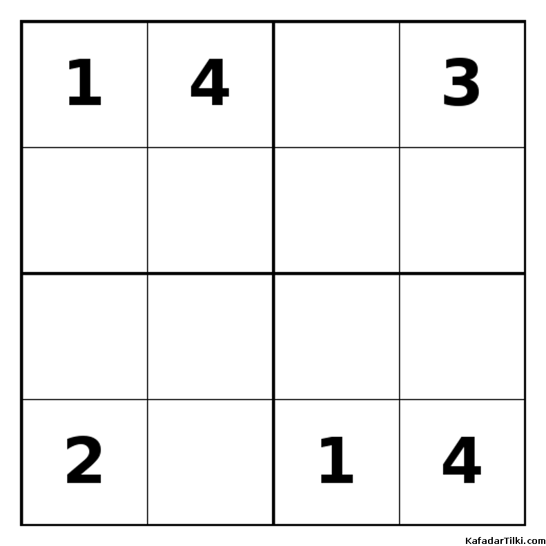 Zor Mini Sudoku (4x4), Kitap 43 - 5
