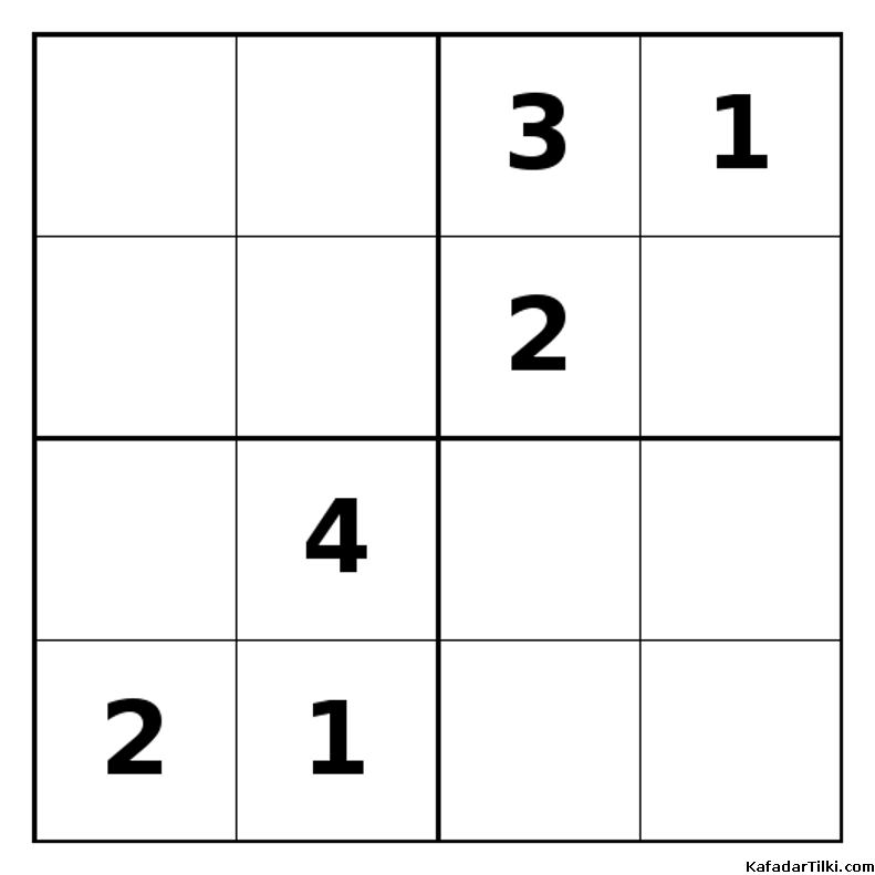 Zor Mini Sudoku (4x4), Kitap 43 - 8