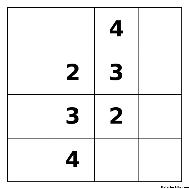 Zor Mini Sudoku (4x4), Kitap 43 - 9