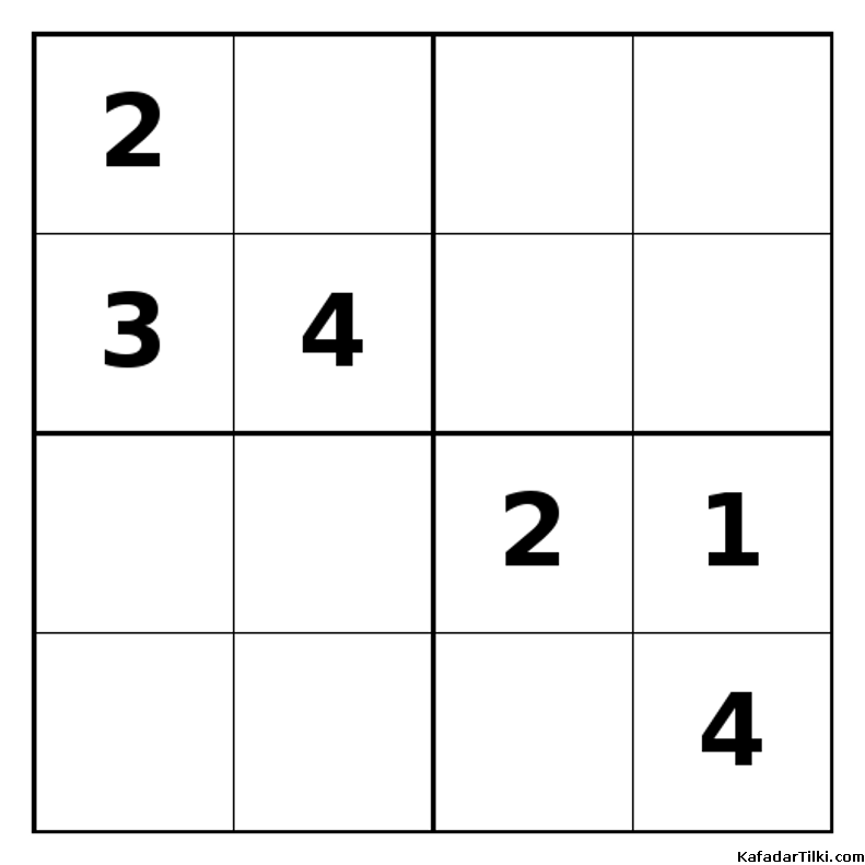 Zor Mini Sudoku (4x4), Kitap 43 - 10