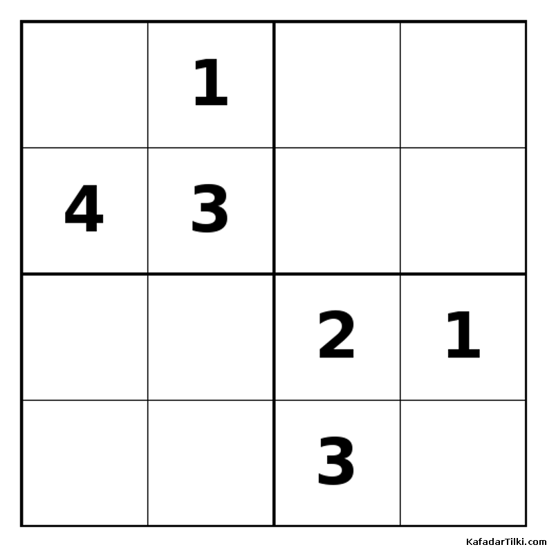 Zor Mini Sudoku (4x4), Kitap 5 - 2