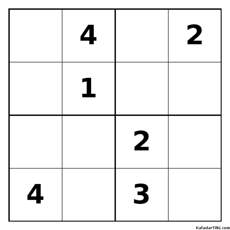 Zor Mini Sudoku (4x4), Kitap 5 - 5