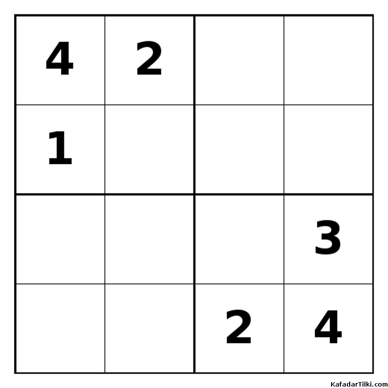 Zor Mini Sudoku (4x4), Kitap 5 - 8