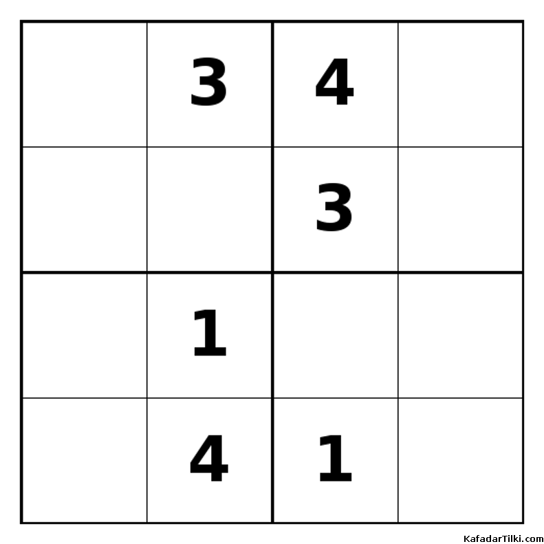 Zor Mini Sudoku (4x4), Kitap 7 - 2
