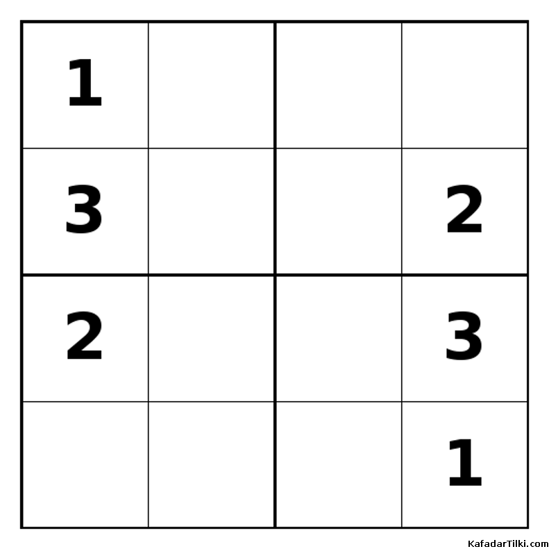 Zor Mini Sudoku (4x4), Kitap 7 - 4
