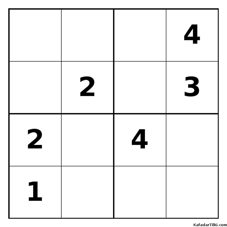 Zor Mini Sudoku (4x4), Kitap 7 - 8