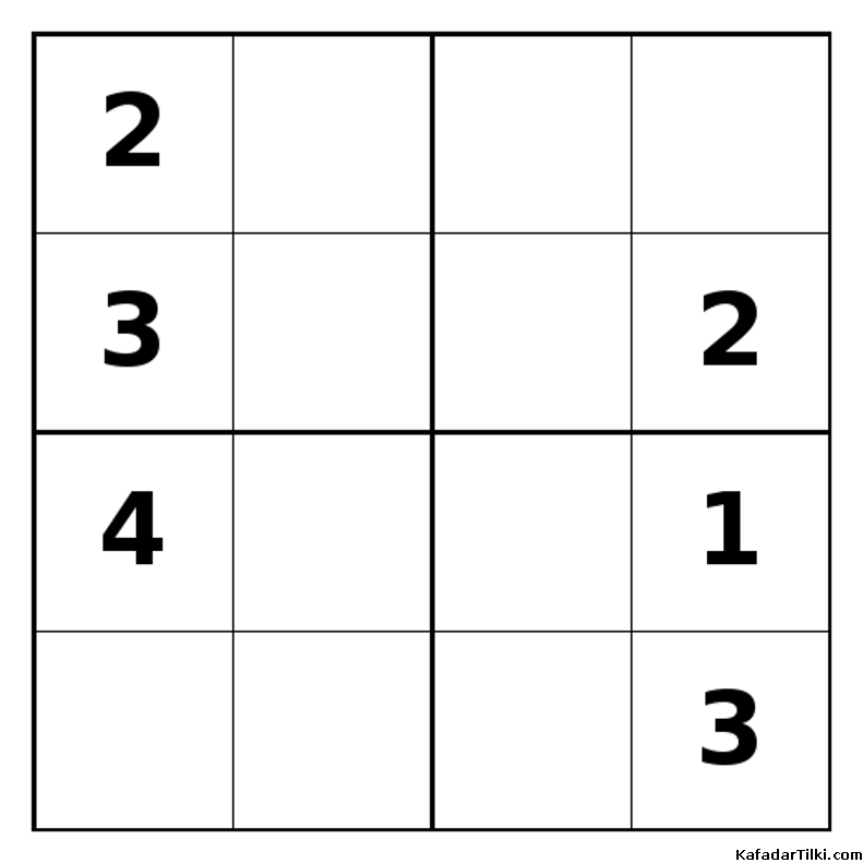Zor Mini Sudoku (4x4), Kitap 8 - 2