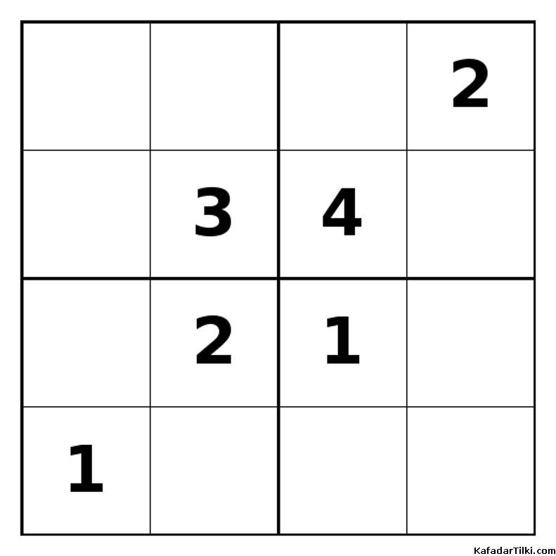 Zor Mini Sudoku (4x4), Kitap 9 - 4