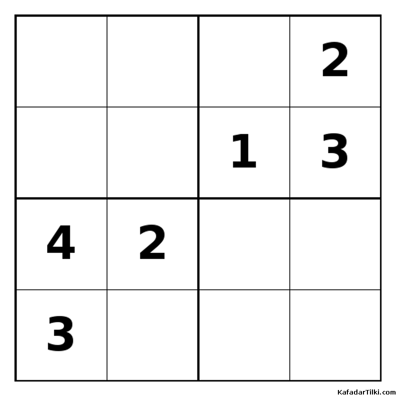 Zor Mini Sudoku (4x4), Kitap 9 - 6