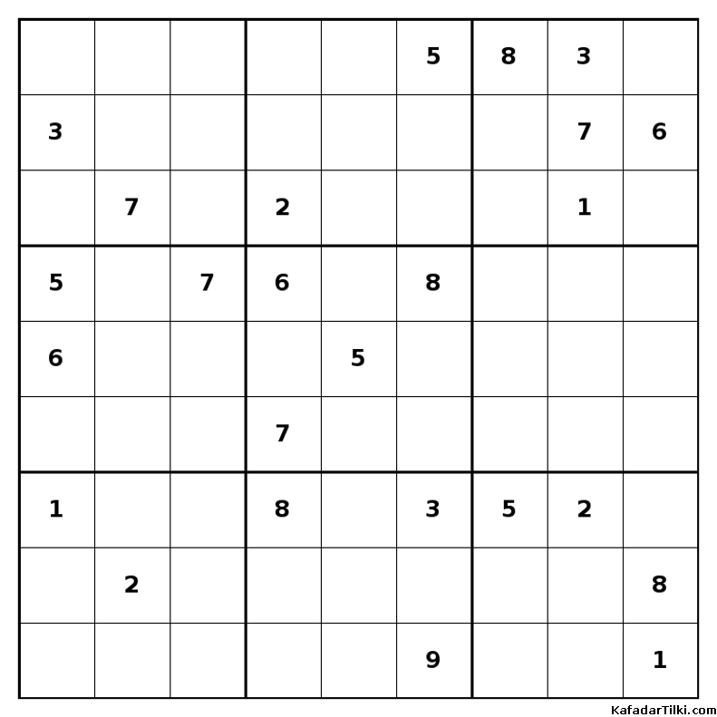 Zor Sudoku, Kitap 6 - 1