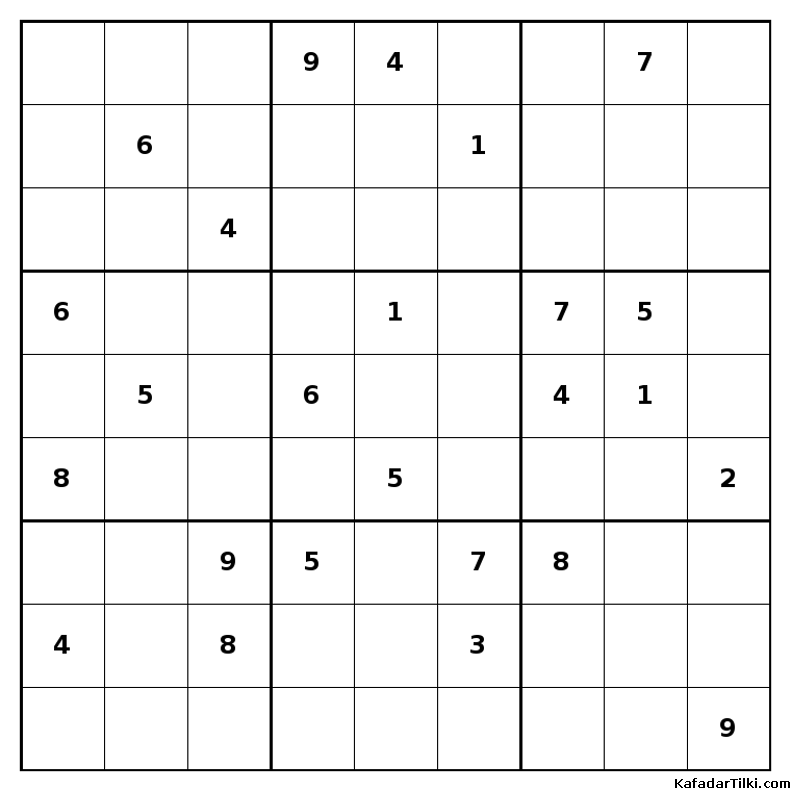 Zor Sudoku, Kitap 6 - 9