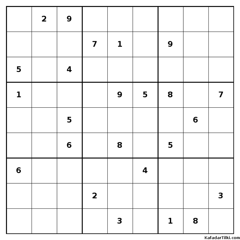 Zor Sudoku, Kitap 9 - 1